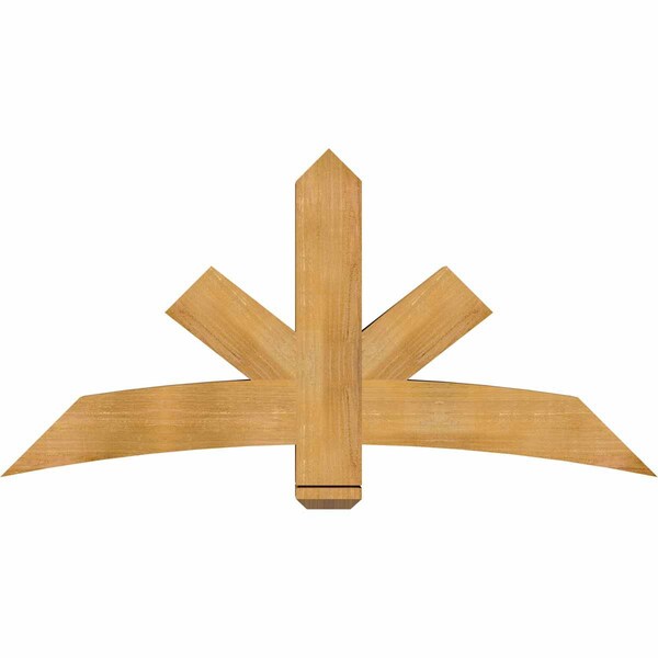 Ekena Millwork Alberta Rough Sawn Timber Gable Bracket, Western Red Cedar, 60"W x 30"H x 6"D x 6"F, 12/12 Pitch GBW060X30X0606ALB00RWR - main